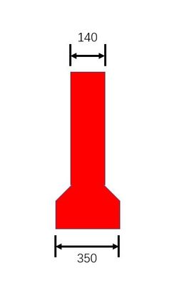 Цвета барьера 560x560 4 дороги продуктов Rotomolding